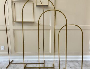 Gold Metal Wedding Arch/Chiara Backdrop Stand - 4