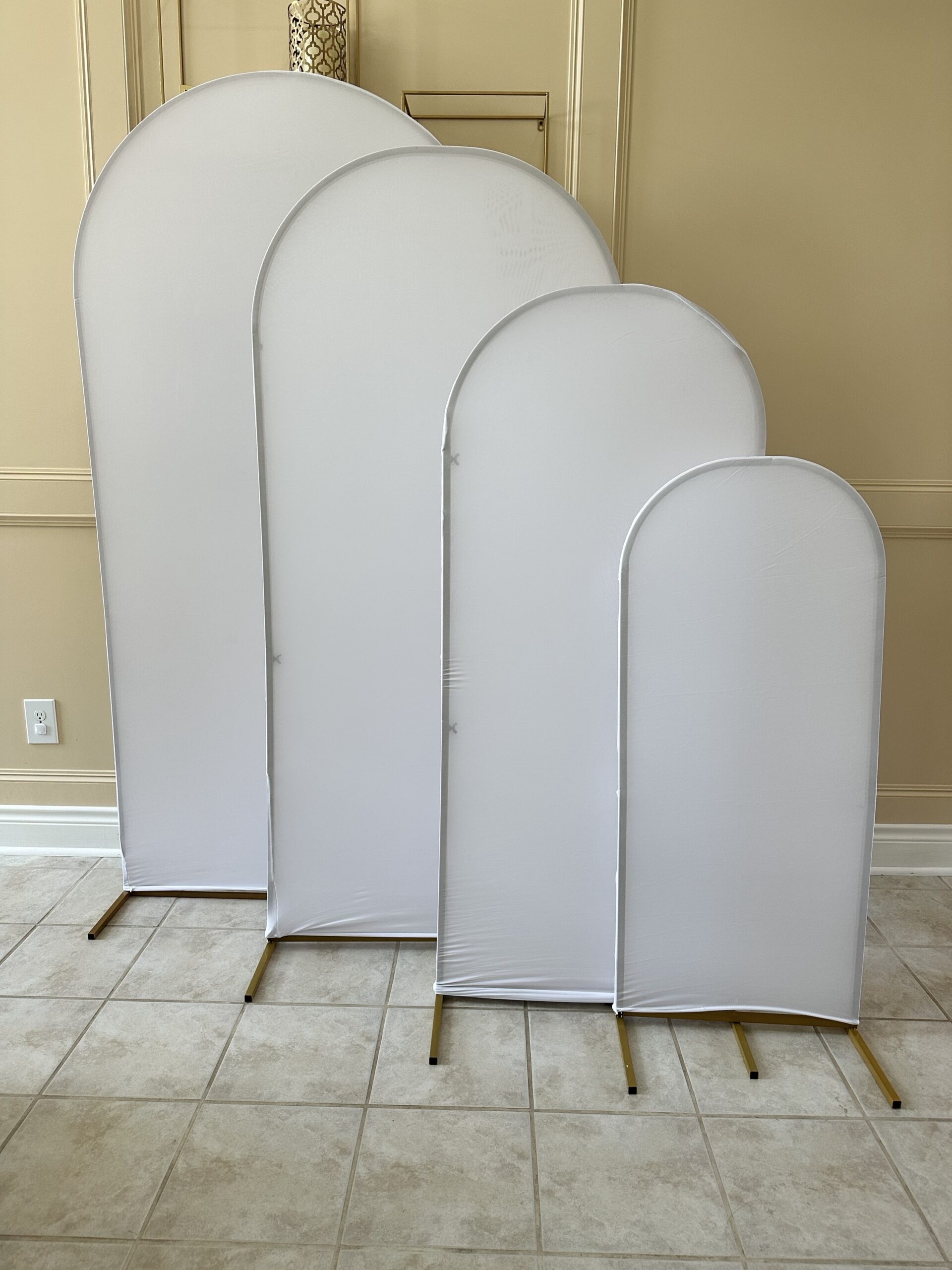 Gold Metal Wedding Arch/Chiara Backdrop Stand - 4 - Image 2