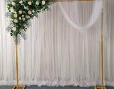 7’ Backdrop Stand - Gold
